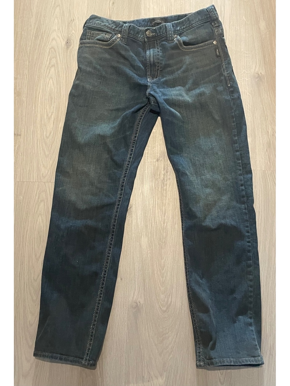 Silver Jeans Co. Hunter Men's 34x34 Jeans Dark Blue Denim